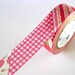 Vintage Style mt ex RED Stripe Gingham Floral Washi Tape 15mm Japanese Masking Tape - PrettyTape