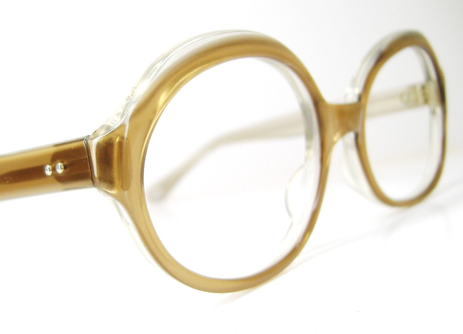 Vintage 60s Brown Eyeglasses Eyewear Frame France