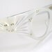 Vintage 60s White Eyeglasses Eyewear With Rhinestones Frame France