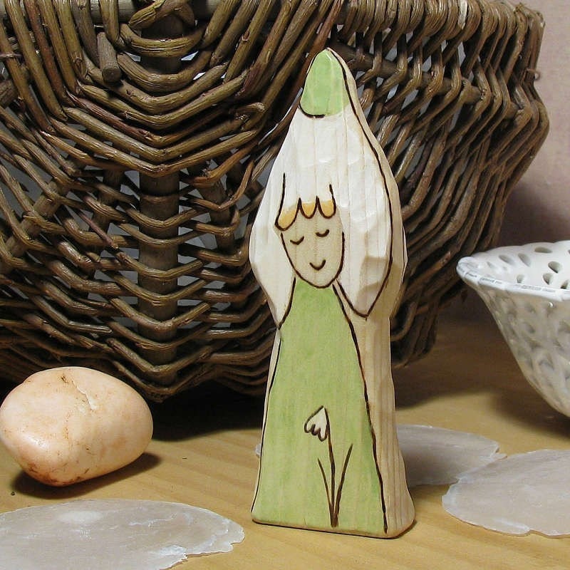 Snow-drop - The spring thawn  FAIRY - cake topper - waldorf inspired toy