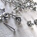 100 pcs 3mm Surgical Stainless Steel Flat Pad Earring Posts and Backs Earring Supplies