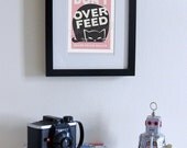 Don't Overfeed Your Cat - Pet Care PSA - 5x7 Print