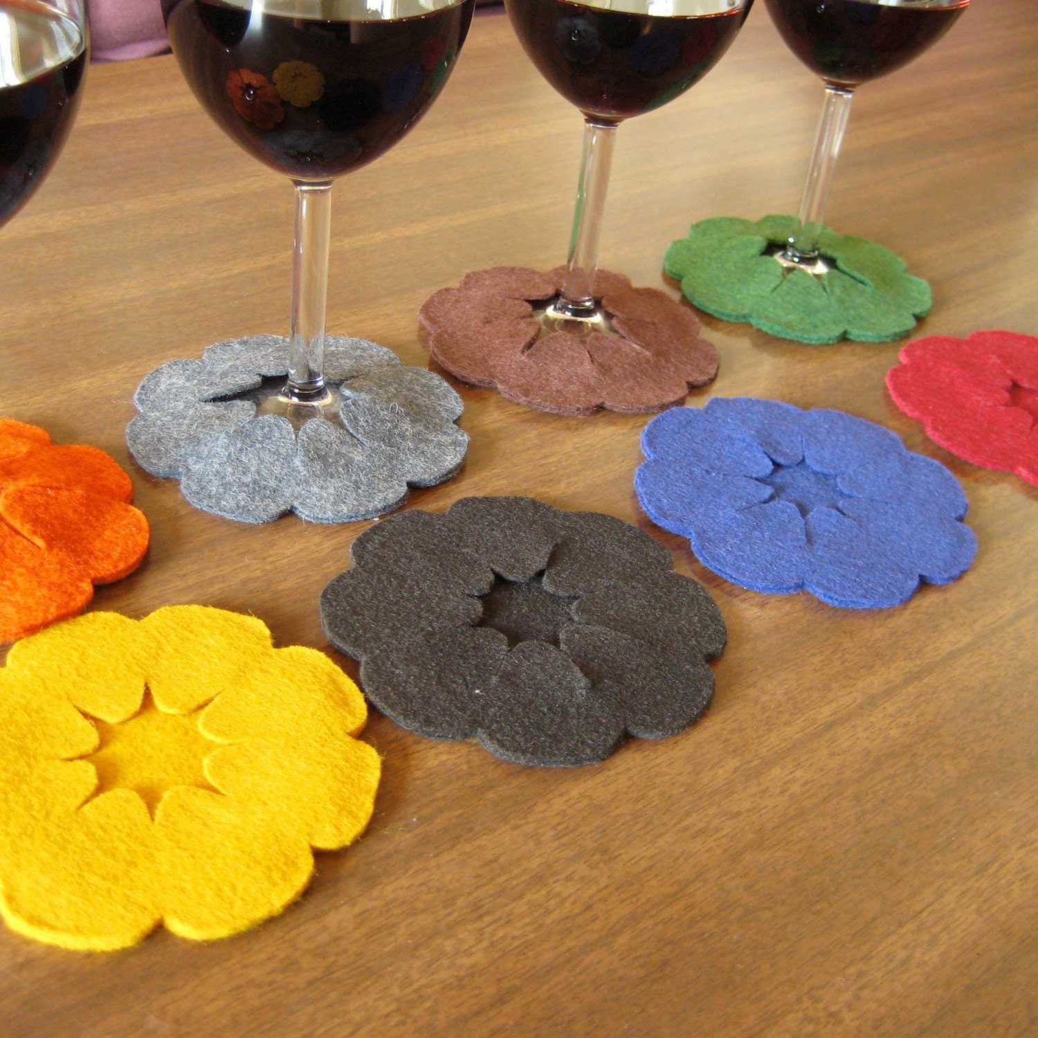 Pumpkin Slip-on Coasters - Set of 8