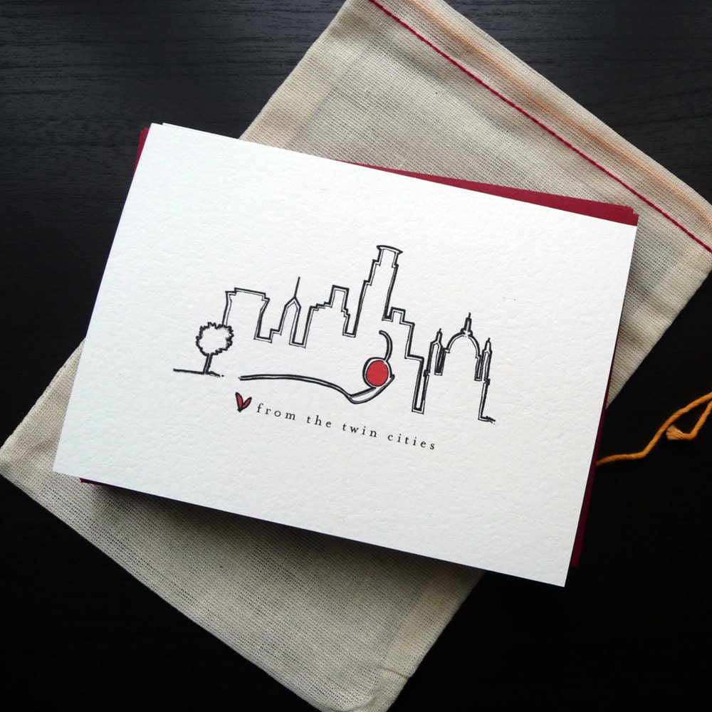 Love from the Twin Cities Notecard Set