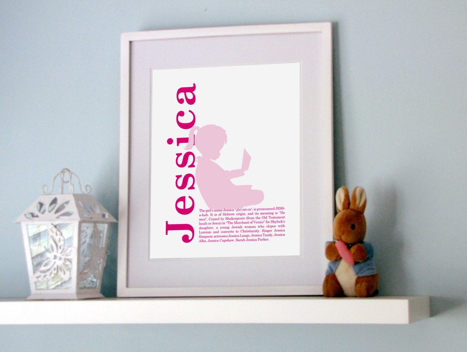Name Meaning Silhouette - Custom Print