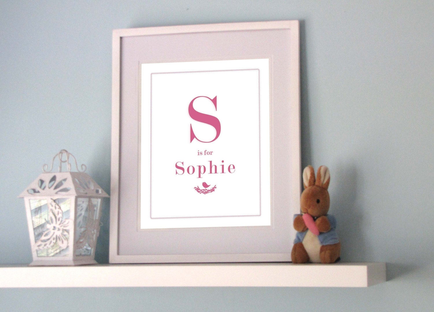 S is for Sophie (customize with your child's name)