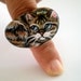 Cat  Ring - Hand Painted on Pebble - Adjustable, original wearable miniature art ,for pet lovers