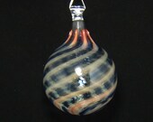 Blown Glass Ornament..Lampwork Spiral by Erin Cartee