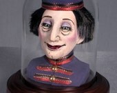 Percy the Bellhop, OOAK Art Bust