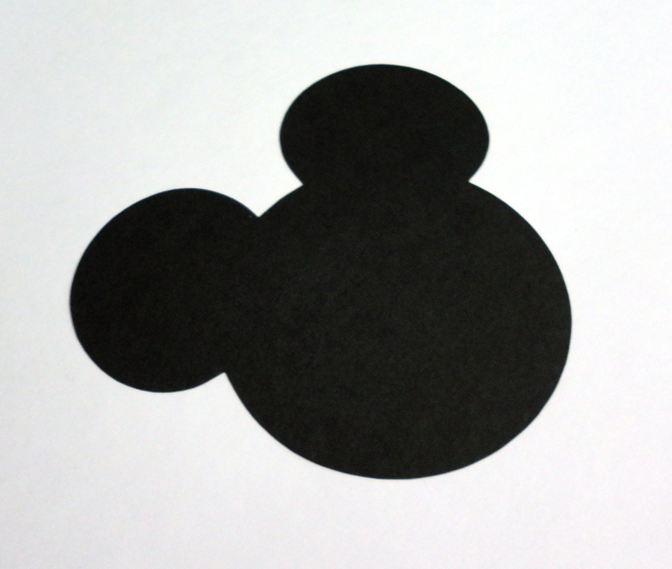 30 5" Mickey Mouse Head Silhouettes Black Cutouts Die Cut Paper Crafting Scrapbooking Confetti Card Making Supplies
