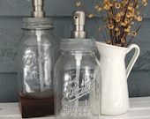 Mason Jar Soap Dispenser with Stainless Steel Pump - Quart