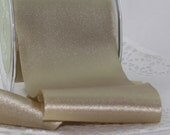 Taupe Satin Ribbon 3" wide