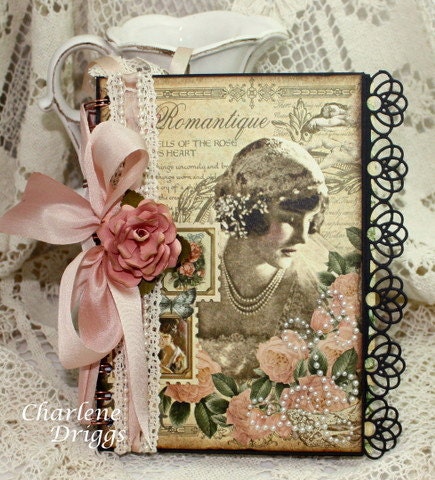 Wedding Journal, Diary, Prayer Journal, Brides Journal 7" x 5" OOAK