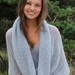 cowl in light grey