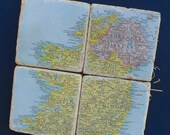 Ireland Map Coasters, Or you choose location