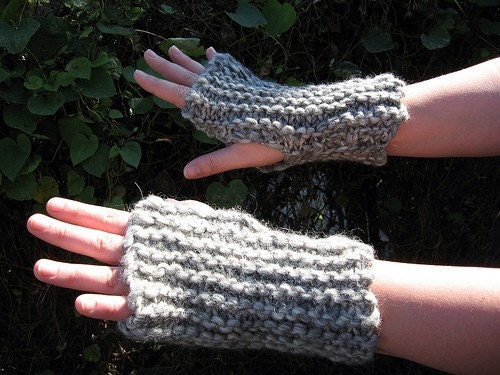 Dinosaur or Dragon Fingerless Mitts