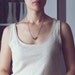 Last one- Folded Heart necklace
