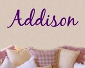 Wall Decal Children Personalized Girls Name Vinyl Sticker Word Art Lettering Bluestreak Decals