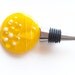 Wine Bottle Stopper Yellow Tree Motif - High Relief - Large