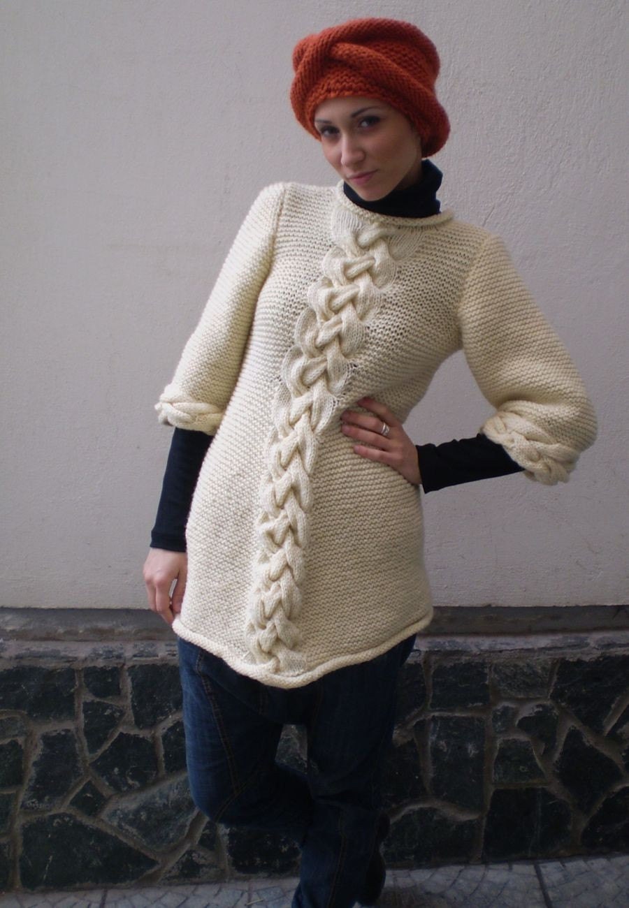 Reserved for Marlyn Wool handknit dress