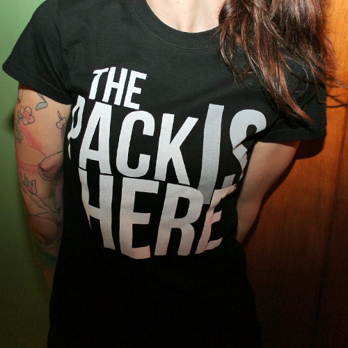 The Pack Is Here roller derby shirt