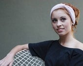 Hand Knit Soft Pink Headband - Turban