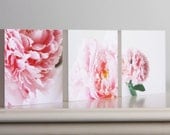 Peony Series Set of 3 Photo Blocks
