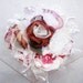 Bridal Bouquet with Fabric Flower for flower girls