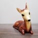 vintage Large Deer Sculpture, woodland dream