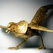 vintage Brass Bird of Paradise, brass sculpture