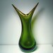 vintage Green Blue Yellow Glass Vase