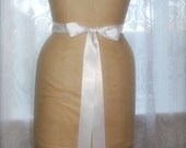 Satin Dress Sash, Double Sided Satin Belt, Ribbon Sash custom request colors ready to ship in white, ivory, black, silver gray, pink, lilac