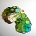 Vegetation...... An ORIGINAL "Sea Bead" by Beatlebaby Glassworks...Handmade Lampwork Glass Organic Focal