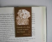 Golden Retriever Bookmark- Best Friend