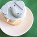 Elephant Fondant Cupcake Topper for Jungle or Safari Theme Birthday or Shower