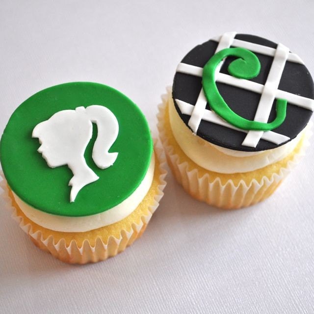 EXCLUSIVE Modern Silhouette Fondant Cupcake Topper for Girl Birthday Parties and Other Occasions