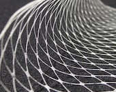 Ecru  (the color of vintage pearls)- French netting 9-inch wide, for DIY birdcage veils, fascinators
