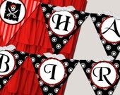 Flag Banner - Pirate Boy Birthday Party Line - Stick to Your Story
