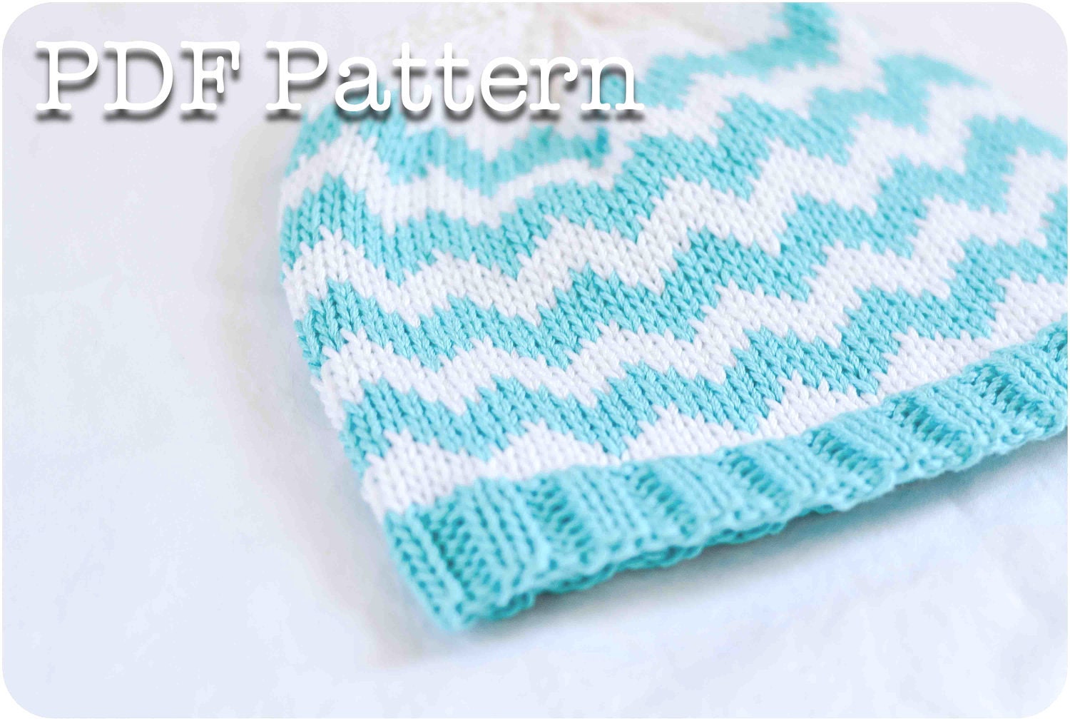 Chevron Knit Baby Hat Pattern