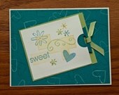 Sweet Heart Valentine Card with Pullout Tag