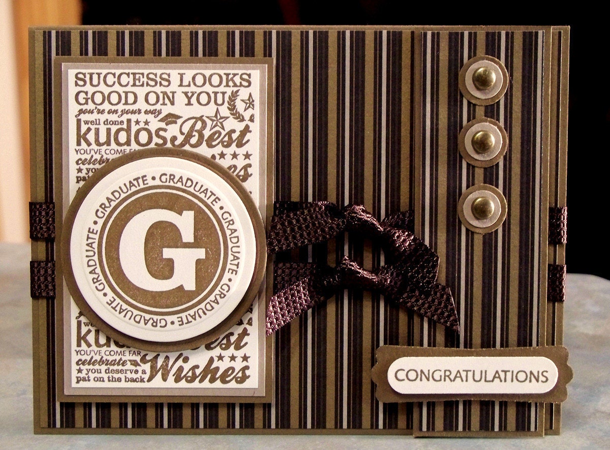 Graduation Card, Stampin Up Great Grads in Mocha