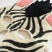 Zebra Kids Animal Mask, Children Carnival Mask, Stocking Suffer, Dress up Costume Accessory, Boys, Girls, Toddlers, Pretend Play Toy