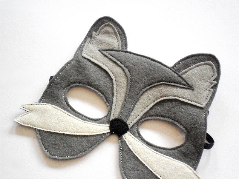 Wolf Kids Mask Children Felt Carnival, Costume Accessory, Dress up, Pretend Play Toy,  Boys, Girls, Toddlers
