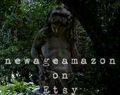 Statue in the Darkened Courtyard 8x10 Print