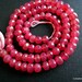 SALE - (10) Grapefruit Pink Chalcedony Faceted Rondelles, 6mm