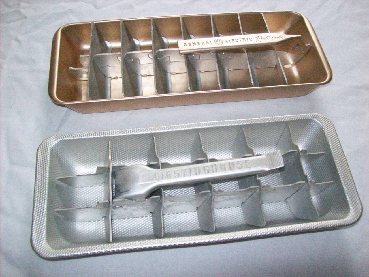 1950s 1960s Aluminum ICE CUBE TRAYS Westinghouse by KittyCatResale