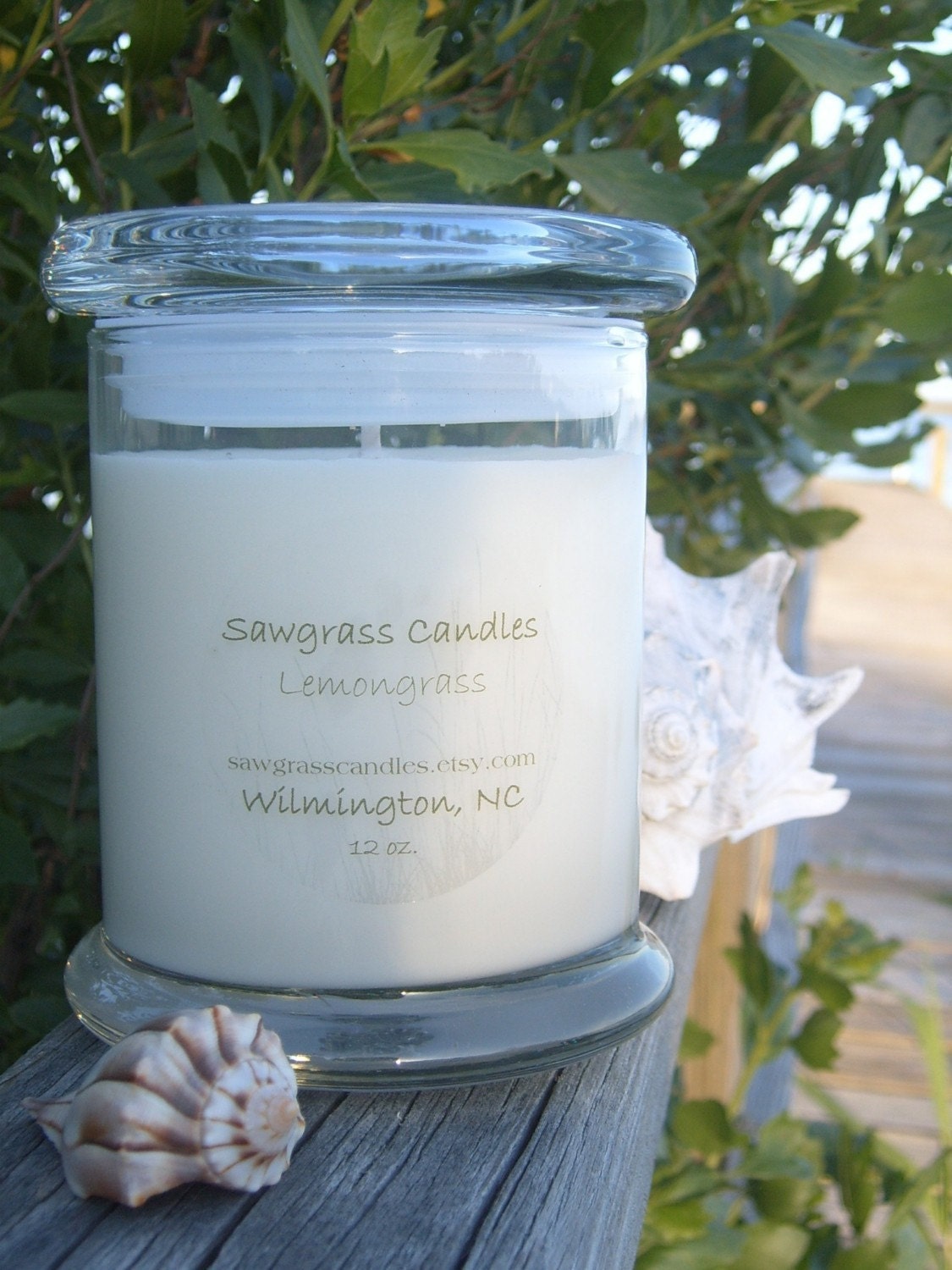 Lemongrass - soy wax candle made with essential oils - 12oz