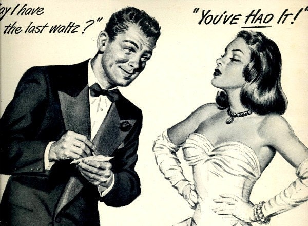 vintage bad breath 1948 advertisement for listerine