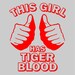 Funny charlie sheen t shirt This GIRL Has TIGER BLOOD t shirt duh winning