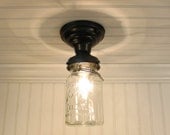 Single Vintage Canning Jar Ceiling LIGHT